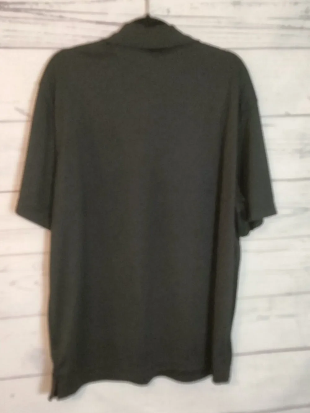 George Men's Black Polo with Contrasting Red Neck